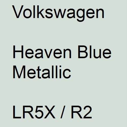 Volkswagen, Heaven Blue Metallic, LR5X / R2.